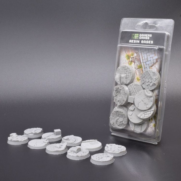 Resin Bases, Urban Warfare, 32mm Round (10x)